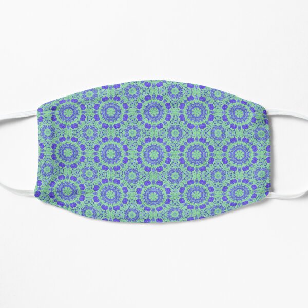 Duotone Blue-Green Pattern Mask