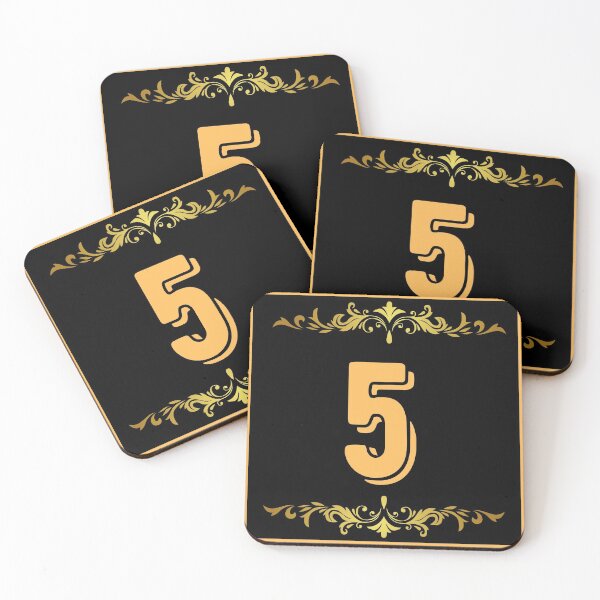 Item preview, Number 5 designed and sold by HappinessWorld.