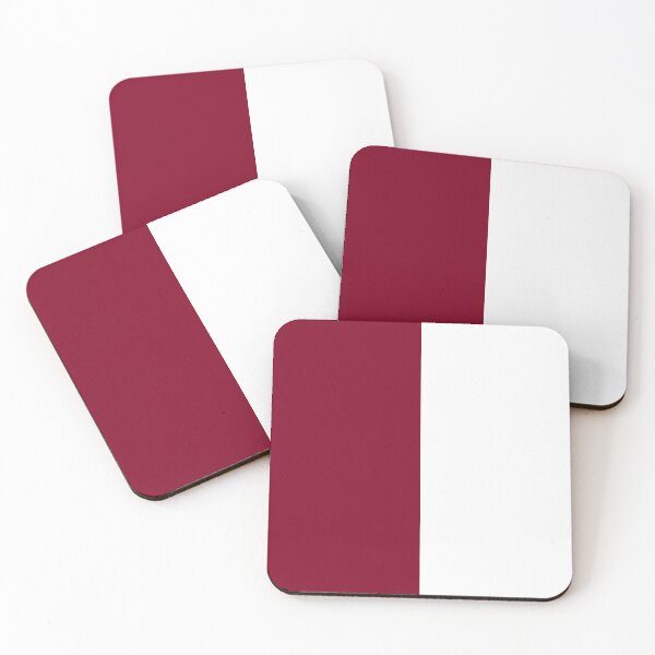 Item preview, Burgundy And White Half And Half designed and sold by rewstudio.