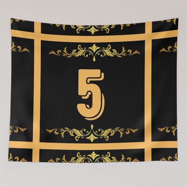 Item preview, Number 5 designed and sold by HappinessWorld.