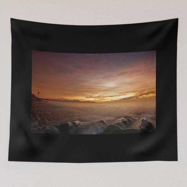 Item preview, Dinas Dinlle vibrant sunset designed and sold by bcash.