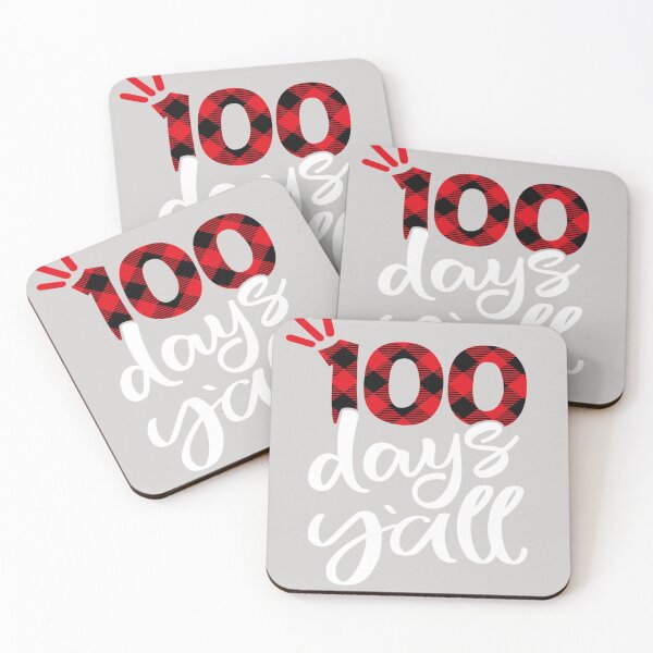 Item preview, Red Plaid 100 Days Y'all Teacher Student 100th Day Of School designed and sold by GINIART.