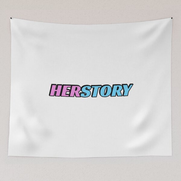 Item preview, Herstory blue pink feminist designed and sold by Inspirationmotivation.