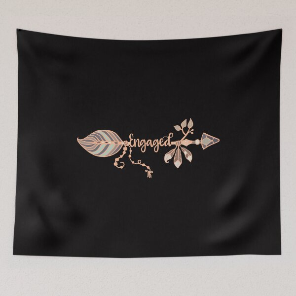 Item preview, Engaged Arrow Newly Engaged designed and sold by sasigifts.