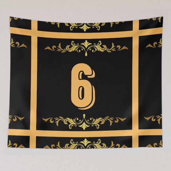 Item preview, Number 6 designed and sold by HappinessWorld.