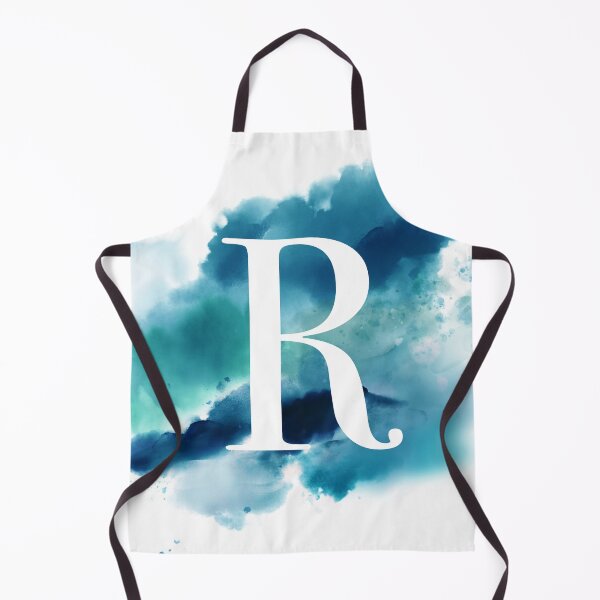 Item preview, Blue Watercolour Monogram R Letter designed and sold by RossWilson12.