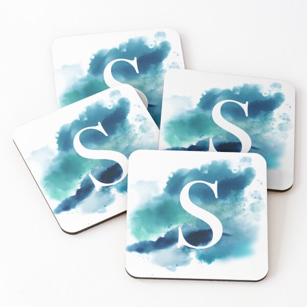 Item preview, Blue Watercolour Monogram S Letter designed and sold by RossWilson12.