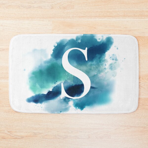 Item preview, Blue Watercolour Monogram S Letter designed and sold by RossWilson12.