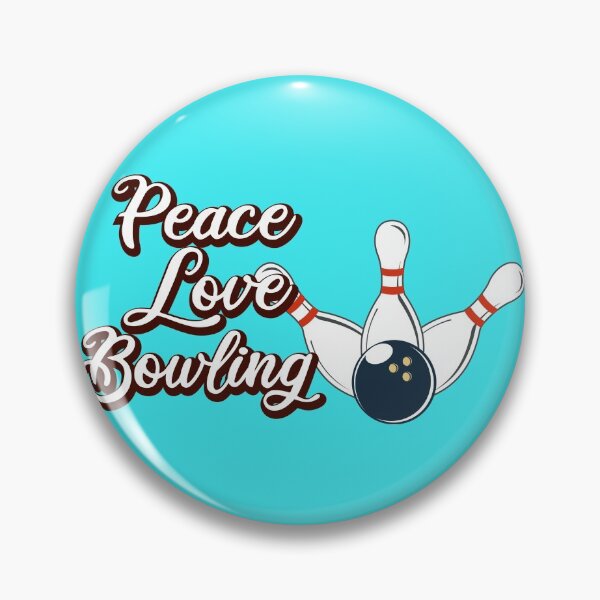 Item preview, Peace Love Bowling / Bowling Gift / Bowling Quotes / Funny Gift Ideas For Bowler designed and sold by biigshow.