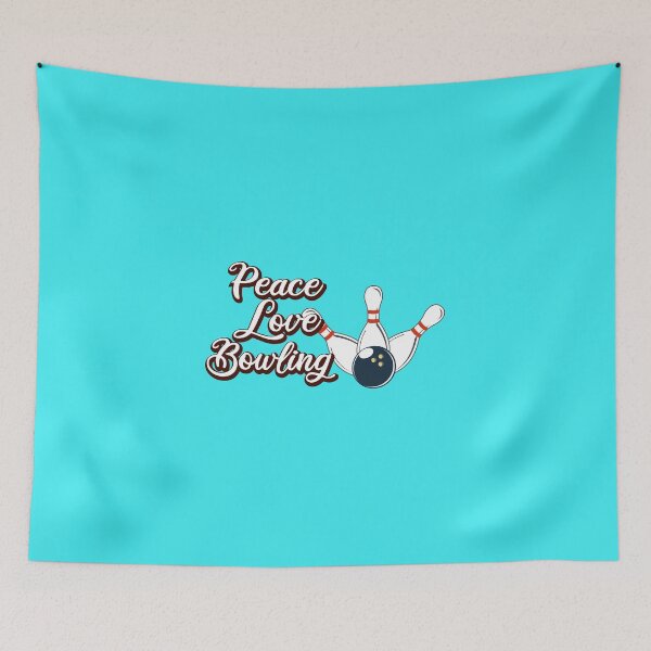 Item preview, Peace Love Bowling / Bowling Gift / Bowling Quotes / Funny Gift Ideas For Bowler designed and sold by biigshow.