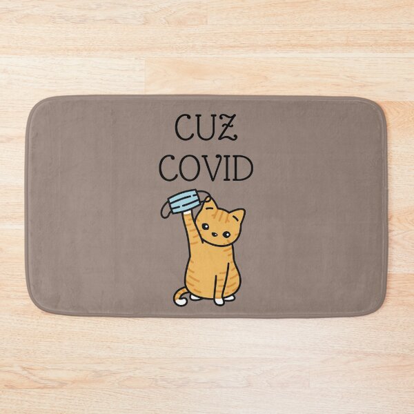 Item preview, Cute Cat with Covid19 Face Mask designed and sold by MoxiApparel.