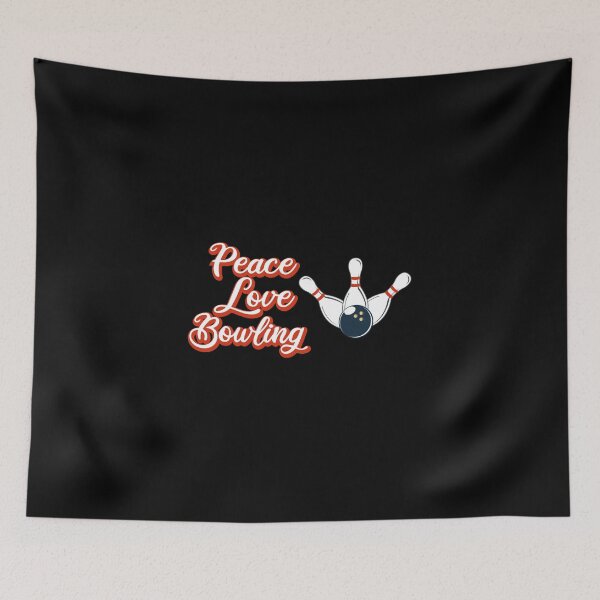Item preview, Peace Love Bowling / Bowling Gift / Bowling Quotes / Funny Gift Ideas For Bowler designed and sold by biigshow.