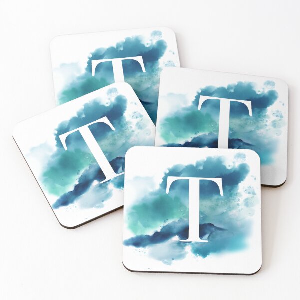 Item preview, Blue Watercolour Monogram T Letter designed and sold by RossWilson12.