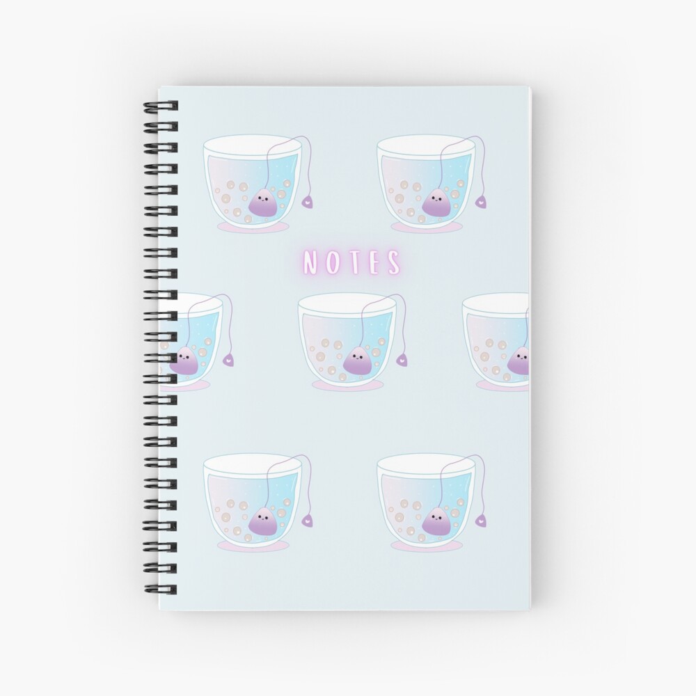 Kawaii Teacup Spiral Notebook