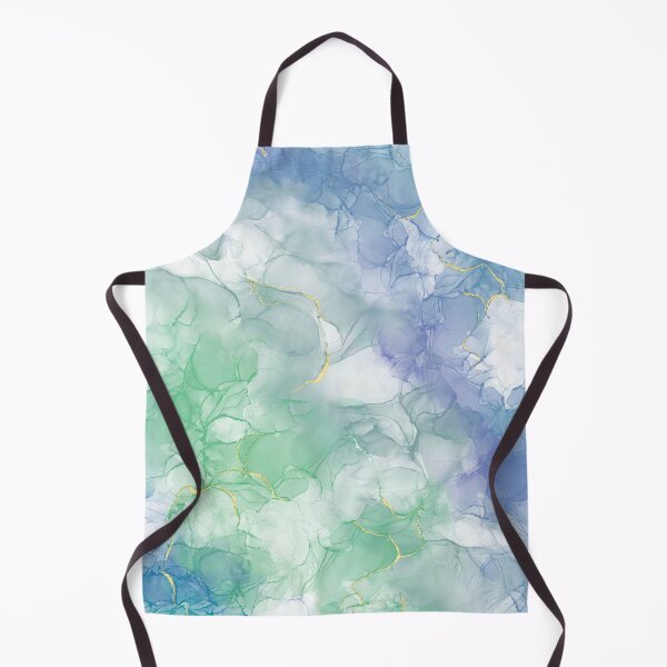 Item preview, Blues, Greens, and Gold Abstract designed and sold by SunkissedM.