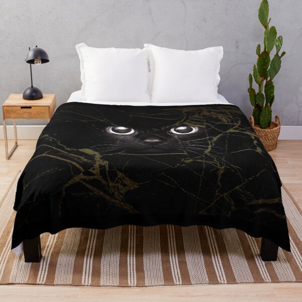 Item preview, marble gold and black cat designed and sold by ichourshop.