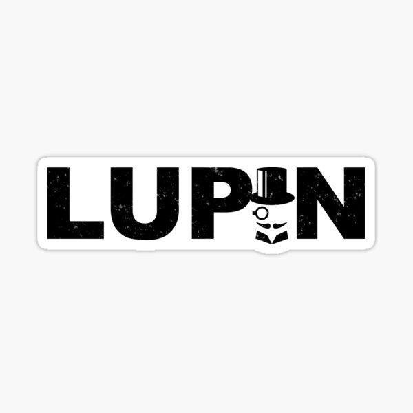 Item preview, Arsene Lupin distored typography silhouette designed and sold by Between Clouds.