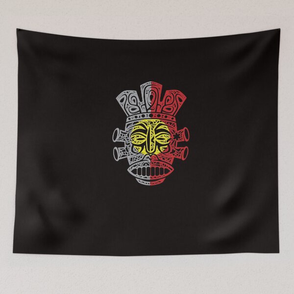 Item preview, Aboriginal Art Flag Mask designed and sold by PrintBrint.