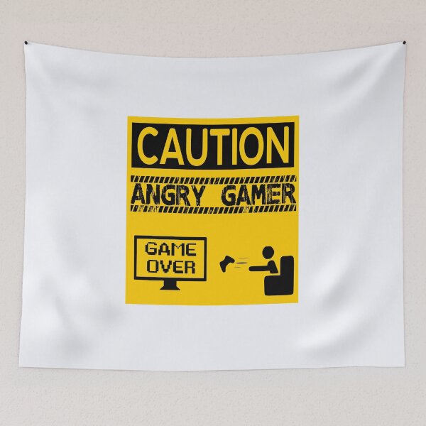 Item preview, Caution Angry Gamer | Gamer | Funny Gaming | Gamer Gift | Gaming Present | International Video Games Day designed and sold by niceb00y.