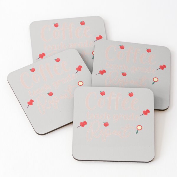 Item preview, Coffee Teach Grade Repeat Funny Teachers Life Gifts designed and sold by GINIART.