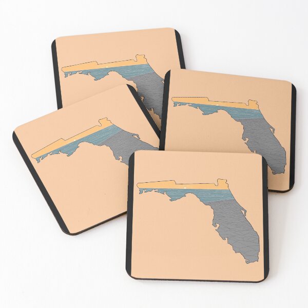 Item preview, Florida Map Beach Scene designed and sold by designsby-zach.