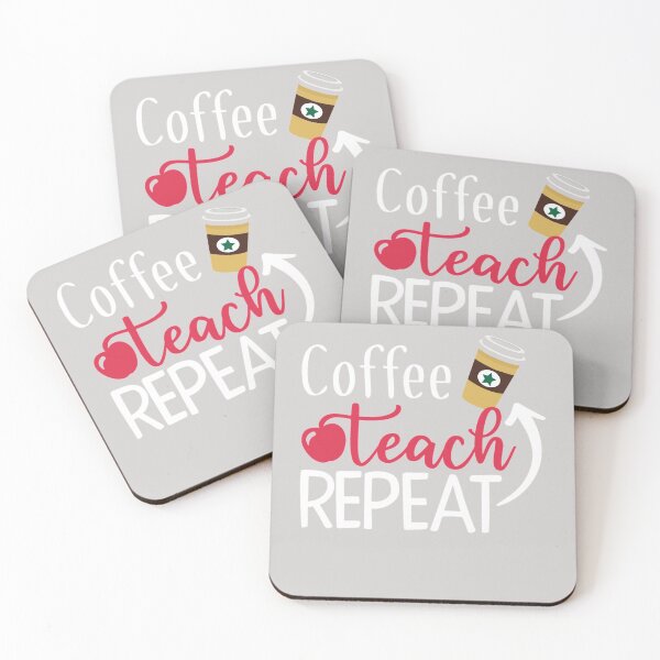 Item preview, Coffee Teach Repeat Funny Teachers Life Gifts designed and sold by GINIART.