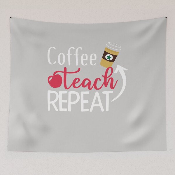 Item preview, Coffee Teach Repeat Funny Teachers Life Gifts designed and sold by GINIART.