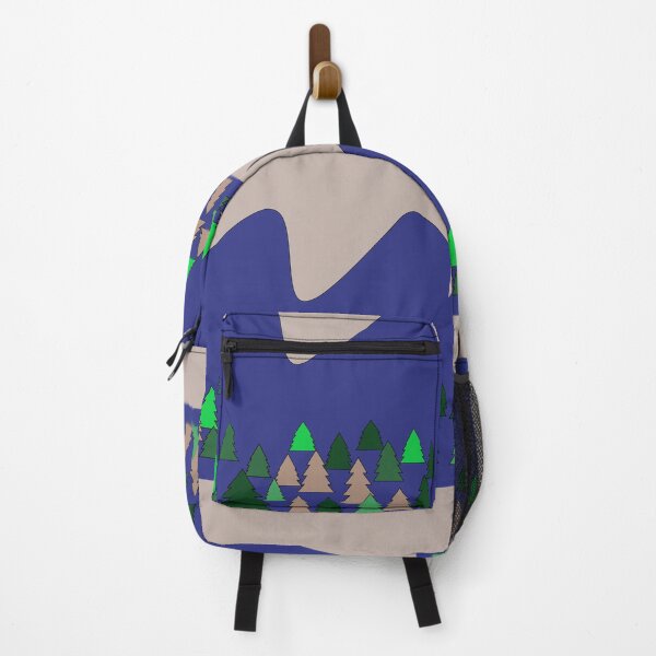 Item preview, Trees Mountain Multi Green Blue and Tan designed and sold by DesignsByMuriel.