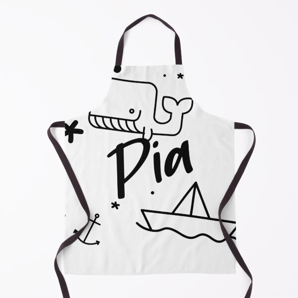 Item preview, Pia - cute name motif with whale, anchor and boat for girls designed and sold by khoaitay-Shirts.
