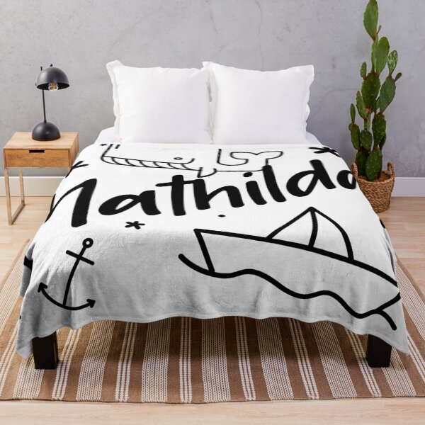 Item preview, Mathilda - cute name motif with whale, anchor and boat for girls designed and sold by khoaitay-Shirts.
