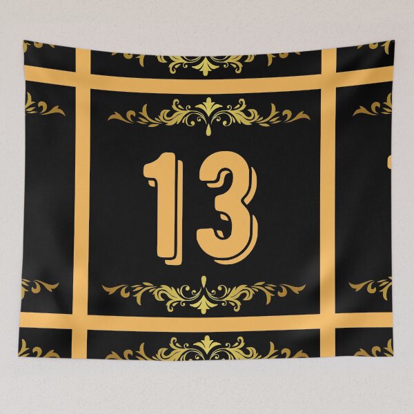 Item preview, Number 13 designed and sold by HappinessWorld.
