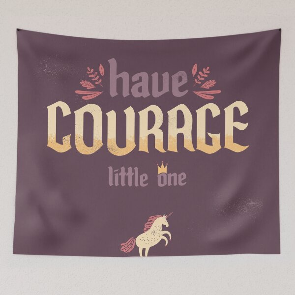 Item preview, Have Courage Little One - Unicorn designed and sold by Cut to the Feeling.