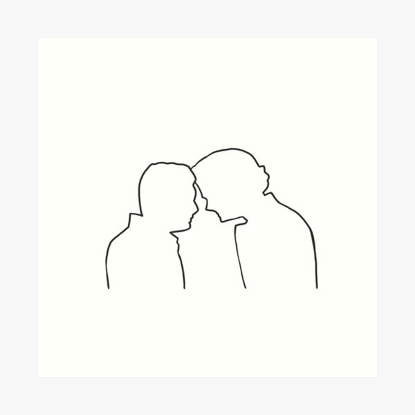 Item preview, sam and dean silhouette minimalist, dean death barn scene forehead touch, supernatural finale designed and sold by LannisterOnMars.