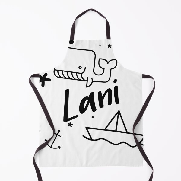 Item preview, Lani - cute name motif with whale, anchor and boat for girls designed and sold by khoaitay-Shirts.