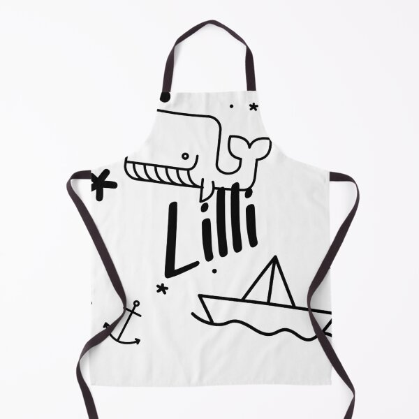Item preview, Lilli - cute name motif with whale, anchor and boat for girls designed and sold by khoaitay-Shirts.