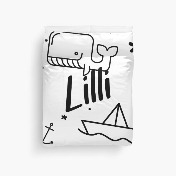 Item preview, Lilli - cute name motif with whale, anchor and boat for girls designed and sold by khoaitay-Shirts.