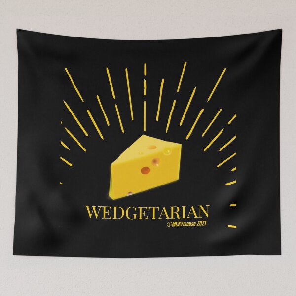Item preview, LOGOTIPO DE AMANTES DEL QUESO WEDGETARIAN designed and sold by MCKYmouse.
