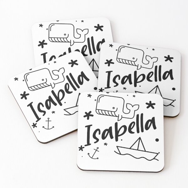Item preview, Isabella - cute name motif with whale, anchor and boat for girls designed and sold by khoaitay-Shirts.