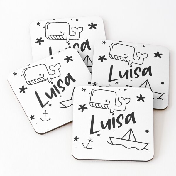 Item preview, Luisa - sweet name motif with whale, anchor and boat for girls designed and sold by khoaitay-Shirts.