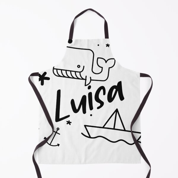 Item preview, Luisa - sweet name motif with whale, anchor and boat for girls designed and sold by khoaitay-Shirts.