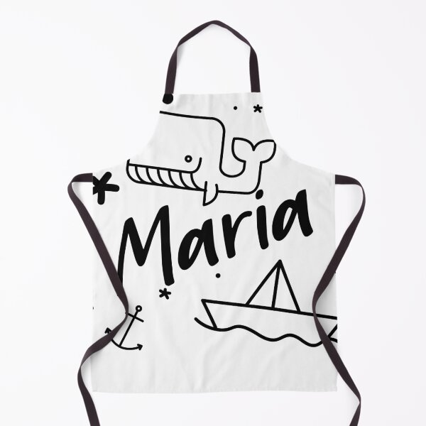 Item preview, Maria - sweet name motif with whale, anchor and boat for girls designed and sold by khoaitay-Shirts.