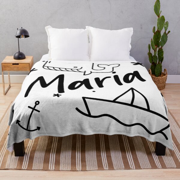 Item preview, Maria - sweet name motif with whale, anchor and boat for girls designed and sold by khoaitay-Shirts.