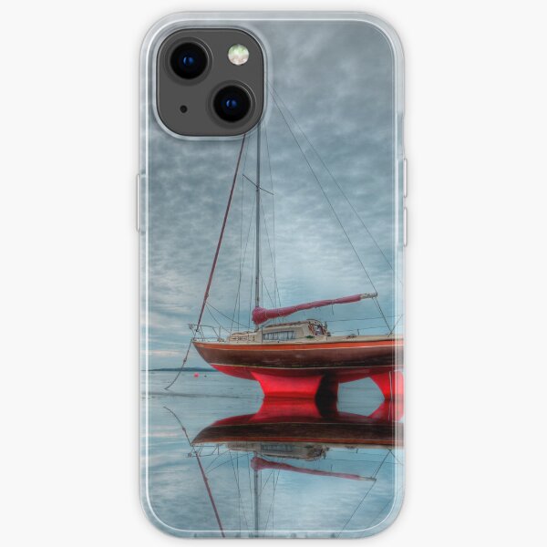 Red Boat - Waiting for the tide iPhone Soft Case