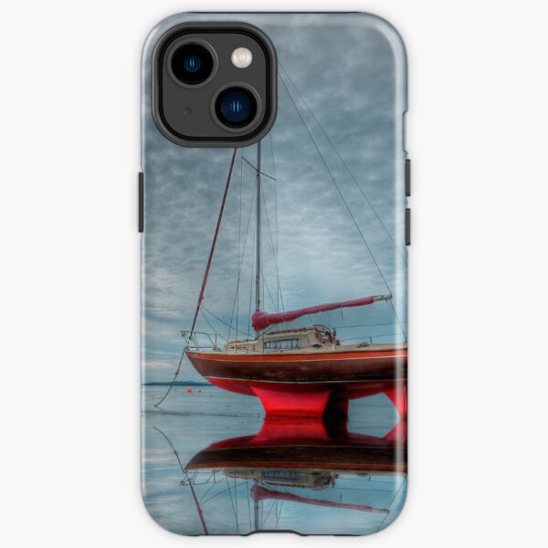 Red Boat - Waiting for the tide iPhone Tough Case