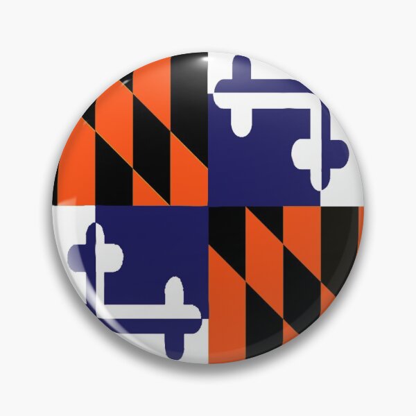 Item preview, Maryland State Flag Art Design Banner Baseball Orange Football Purple designed and sold by Draculaura2009.