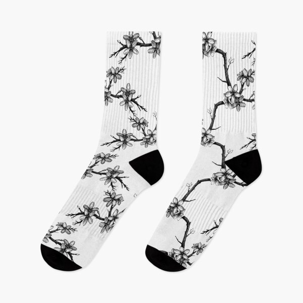 Item preview, Blooming Almond Tree (BW) Pattern designed and sold by Oak Mountain.