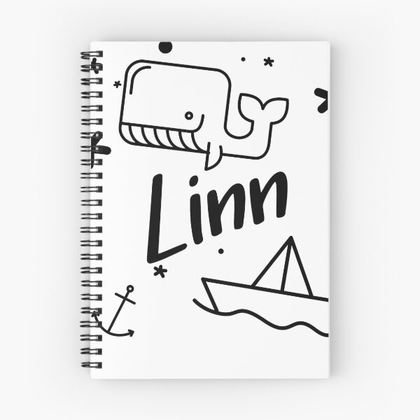 Item preview, Linn - cute name motif with whale, anchor and boat for boys designed and sold by khoaitay-Shirts.