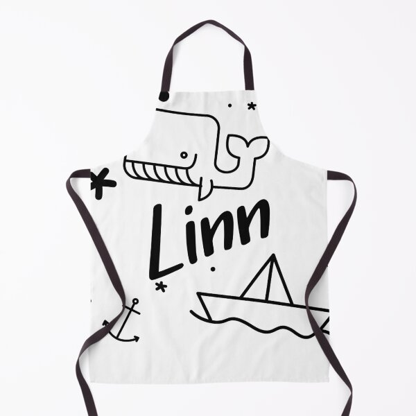 Item preview, Linn - cute name motif with whale, anchor and boat for boys designed and sold by khoaitay-Shirts.