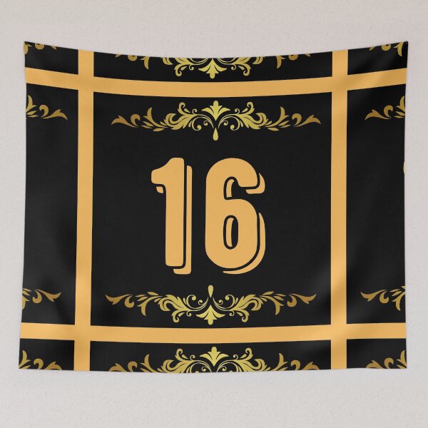 Item preview, Number 16 designed and sold by HappinessWorld.