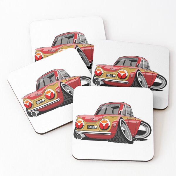 Item preview, Ford Cortina Mark 1 Gold Leaf caricature designed and sold by car2oonz.